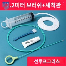 탱크 배수구 자동차 청소솔 선루프 청소, 녹색