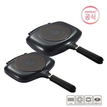 해피콜 IH양면팬 생선/점보팬 set 인덕션 겸용, 단일사이즈
