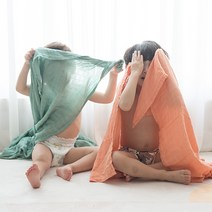 불로홈 밤무 대나무 2중 거즈 신생아 아기 블랭킷 낮잠 여름 이불, 대나무_1.백아이보리(120x120cm)