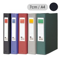 리멤버 3공O링합지바인더 NPO307(A4 두께:7cm 흑색), 단품
