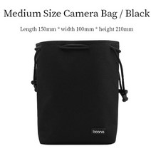 카메라백팩 캐논 DSLR 카메라 가방 배낭 렌즈 파우치 양털 방수 보호, 스퀘어 블랙 m h007