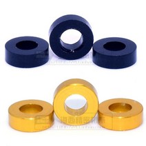 특수 와샤20pcs M3 알루미늄 플랫 와셔 x 6x0.25/0.5/1/1.5/2/2.5/3mm 다채로운 합금 부싱 가스켓, 02 M3x6x0.5_07 Ti-grey