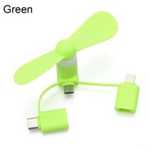 스티로폼아이스박스 스치로폼 상자 미니 냉장고 팬 핸드 헬드 USB 2in 1 타입 C 마이크로 쿨러 삼성 호환 샤오미 화웨이 휴대폰 c타입 소형, [06] green