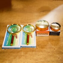 돋보기 고배율 유리 휴대용 고급 독서용 확대경 나무손잡이, 4-원형 확대경 75mm