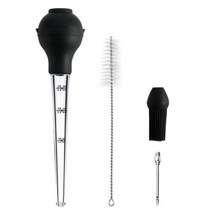 주방 고기 집게칠면조 바스터 음식 등급 요리 가봉 도구 분리형 원형 전구 가제트 고기 가금류 치킨, 01 Black