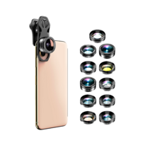 APEXEL 에이펙셀 11종 스마트폰 렌즈 세트 광각 어안 접사 7종 필터 만화경, 에이펙셀 11종 스마트폰 렌즈 세트 + NEW 어댑터