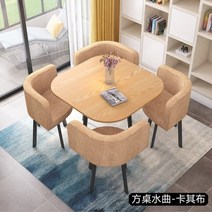 천연 대리석식탁 마블앤테이블 4인용 6인용 8인용 미니멀리스트 현대 세트 의자 리셉션 협상 커피 거실 가구 주방 의자, 스타일 44