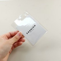 상품택 행택 옷택 라벨 텍 옷 의류 태그끈 PVC포켓 1P, 핫핑크