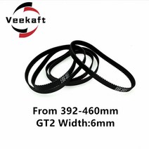 자동차 타이밍 타임 벨트 엔진 구동 교환 3D 프린터 부품 GT2 6mm 폐쇄 루프 타이밍 벨트 392 396 400 406, 13 2GT-410mm-width 6mm_01 1 개