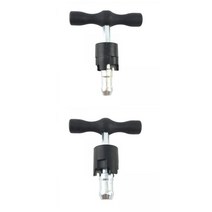 GHSHOP 2Pcs T 캘리브레이터 도구 손 내부 및 외부 구멍 모따기 도구 Accs 핸들, 검은색, 강철, 1개