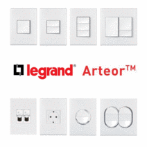 legrand 르그랑 아테오 시리즈 원형 사각 화이트 스위치 콘센트, 콘센트 2구