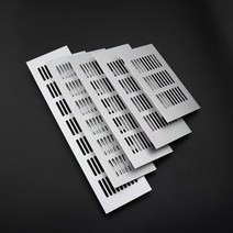 시스템루버 알루미늄 합금 환풍구 캐비닛 에어 벤트 블랙 공기 환풍 샷다그릴 갤러리창, Silver, 80mm_150mm