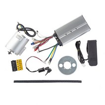 전기자전거 개조 키트 배터리 모터 브레이크 휠 전동 허브 변환 바팡 72v 3000w electric scooter motor with controller key e 213, 협력사, 1-풋 키트가 있는 모터