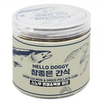 참좋은간식 스노우 큐브 연어 북어 150g[W75D02B], 1
