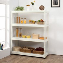 무볼트 철제 조립식 앵글형 정리 선반 80x80x210cm 4단, 단품