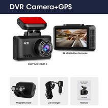 4K 대시 캠 자동차 DVR 카메라 2160P 비디오 레코더 와이파이 GPS 슈퍼 커패시터 캠 기록 장치 Spuer 나이, Only 4K Front_64G