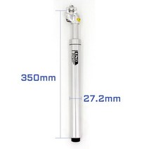 시트포스트 안장봉 UNO 자전거 충격 흡수 댐핑 시트 튜브 서스펜션 포스트 27.2 / 30.9 /31.6X350MM MTB 장치108176, 27.2 silive