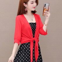 쉬폰 숄가디건 여름 아우터 가디건 반팔 SFW10