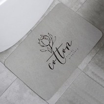 나노 규조토 진흙 소프트 카페트 매트 러그 흡수성 발 빠른 건조 가정용 욕실 미끄럼 방지 도어, Kapok_60x40cm