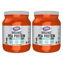 나우푸드 오가닉 완두콩 프로틴 단백질 Pea Protein 680g 크리미 초콜릿, 2개