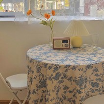 엔틱 북유럽 원형 정사각 식탁보 캠핑 소풍 돗자리 2인 4인