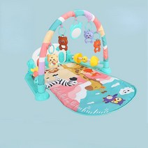 아기 체육관 신생아 유아 놀이 놀이방 매트 베이비 장난감 뮤지컬 페달 피아노 활동 인형 교육 3-12 개월 선물, [03] green B