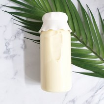 페트병 (주름이중마개)와이드일자페트 350ml 1개(마개색상 4가지), 38파이 연두, 1개