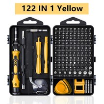 스크류 드라이버 비트 세트 컴퓨터 수리 키트 122 in 1 마그네틱 노트북 키트 정밀, CHINA, 122 in 1 Yellow, 03 122 in 1 Yellow