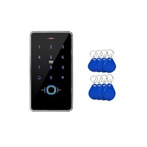 지문인식기 500 사용자 ABS 야외 키패드 보드 지문 RFID 독립형 액세스 컨트롤러 리더 도어 및 게이트 오프너 IP68, with 10 tags, 01 with 10 tags