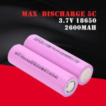 차량용배터리 인산철시동배터리 인산철배터리 18650 높은 드레인 2600mah 맞는 배터리 팩 새로운 원래 배터리 최대 방전 20a 방전 속도 5c 3.7v 전기 자전거, 10개