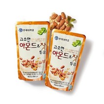[연세두유]고소한 아몬드&잣 두유 파우치 190ml*100팩, 단일옵션
