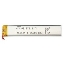 더한 리튬 폴리머 배터리 충전지 431575 450mAh, 1개, 1개