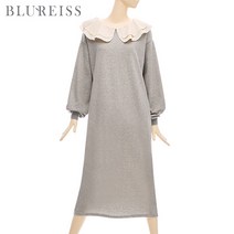[블루레이스] 배색이중카라저지롱원피스_B2S1OP3300