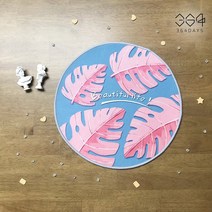 364days 먼지없는 사계절 원형 볼빨간 여인 미니 러그 북유럽감성 미니 카페트 발매트 디자인 일러스트 그림 러그 40cm 10종