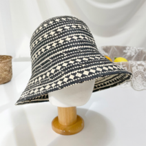 여자 매력적인 해변가 햇빛가리개 벙거지 버킷햇