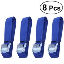 자동차루프랙 일체형루프 승용차루프 박스 6 8Pcs 래싱 스트랩 버클 나일론 카고 넥타이 지붕 랙화물 카약 캐리어 래칫 벨트 호환, 02 하늘색