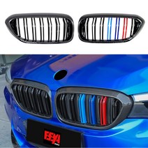 BMW G30 5시리즈 수전사 카본 그릴 전기형 전용 2줄 M퍼포먼스 그릴, 2번 수전사 카본 3색블랙