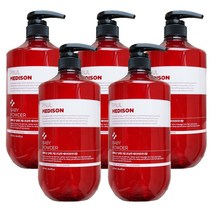 폴메디슨 딥레드 패스트 탈모 샴푸 베이비파우더향, 1077ml, 5개