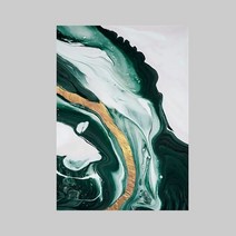 야자수매트 등산로매트 코코넛매트 현대 추상 회화 흰색 녹색 거실 깔개 장식 북유럽 스타일 대리석 패턴, 80x160cm, 06 3_05 80x160cm