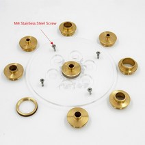 FNICEL 10PCS 황동 라우터 삽입 플레이트 가이드 부싱 라운드 기본 바닥 목공 트리밍 기계 테이블, 03 Set C