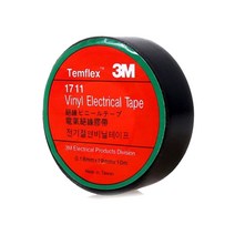 3M 전기절연테이프 1711 블랙 전기테이프, 단품