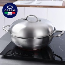 까사니 IH 인덕션겸용 그랜드 파티팬 34CM 냄비 찜냄비 분리형 찜기