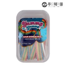 사우어 레인보우 벨트모양 젤리 200g (케이스), 단품