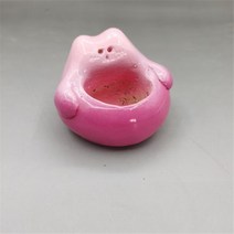 다육이화분 귀여운 마우가니 화분 핸드메이드 컬러풀 시멘트 냄비 미니 다육 분재 정원 홈 오피스 장식, [08] 분홍색