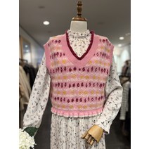 써스데이아일랜드 플라워패턴 자카드 베스트(T216MVT146W)(1272342)