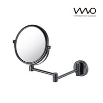 벽부착형 고급 블랙 면도거울 면도경 VAS017BL