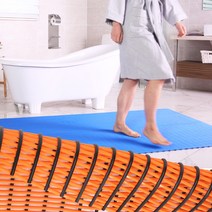 미끄럼방지매트 50X50_논슬립 튜브 물빠짐 매트 바닥 발판 롤 깔판 패드 욕실 화장실 수영장 목욕탕 논스립, 스카이