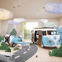 어린이 유아 자동차 침대 RV 모델링 침대, 1200mm1900mm, 벨트, 핑크 캐러밴