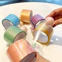 테이프공 만들기 4.8cm 볼테이프 끈적이 말랑이 찐득볼, 블루, 4.8cm 펄색상