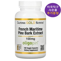 캘리포니아골드 피크노제놀 프랑스 해안송껍질 추출물 100mg 180정 올리고핀 추가 사은품 증정
